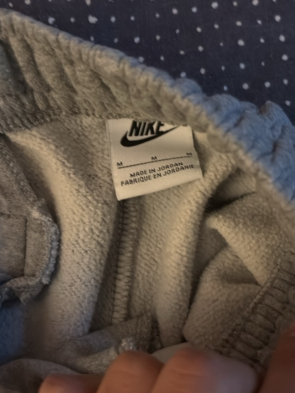 Nike Light Gray Fleece Joggers